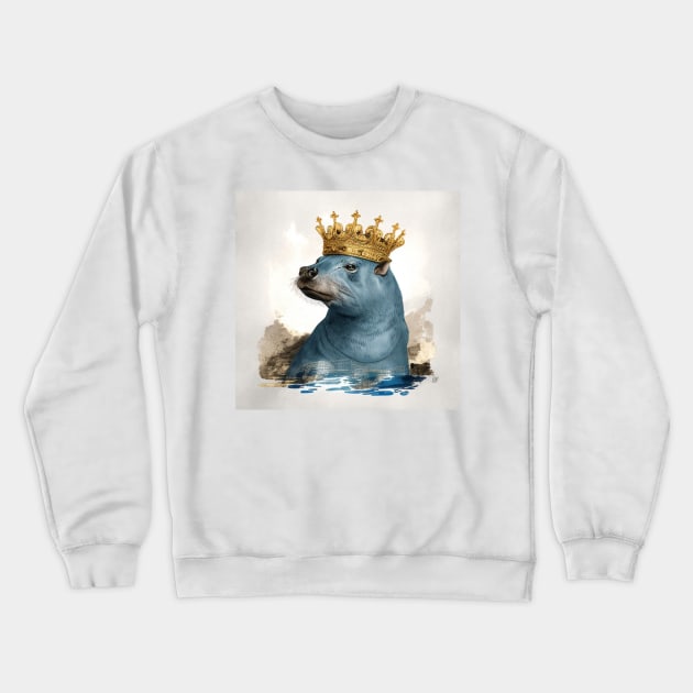 The Sea Lion King Crewneck Sweatshirt by HIghlandkings